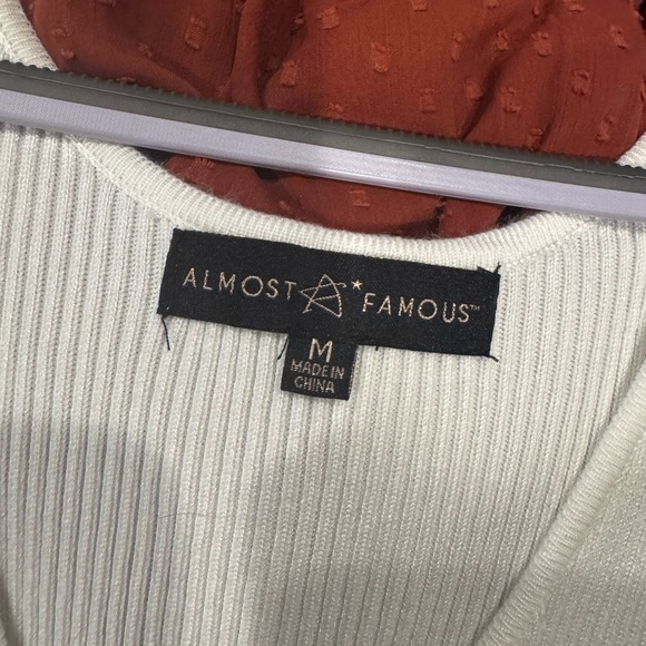 Almost Famous Cream, Blue, and Tan Maxi Dress - Picture 3 of 3